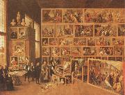 TENIERS, David the Younger, Archduke Leopold william in his gallery at Brussels
